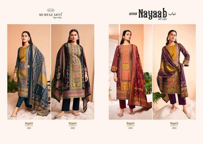 Nayaab By Mumtaz Hit List Muslin Printed Designer Salwar Kameez Wholesale Shop In Surat

